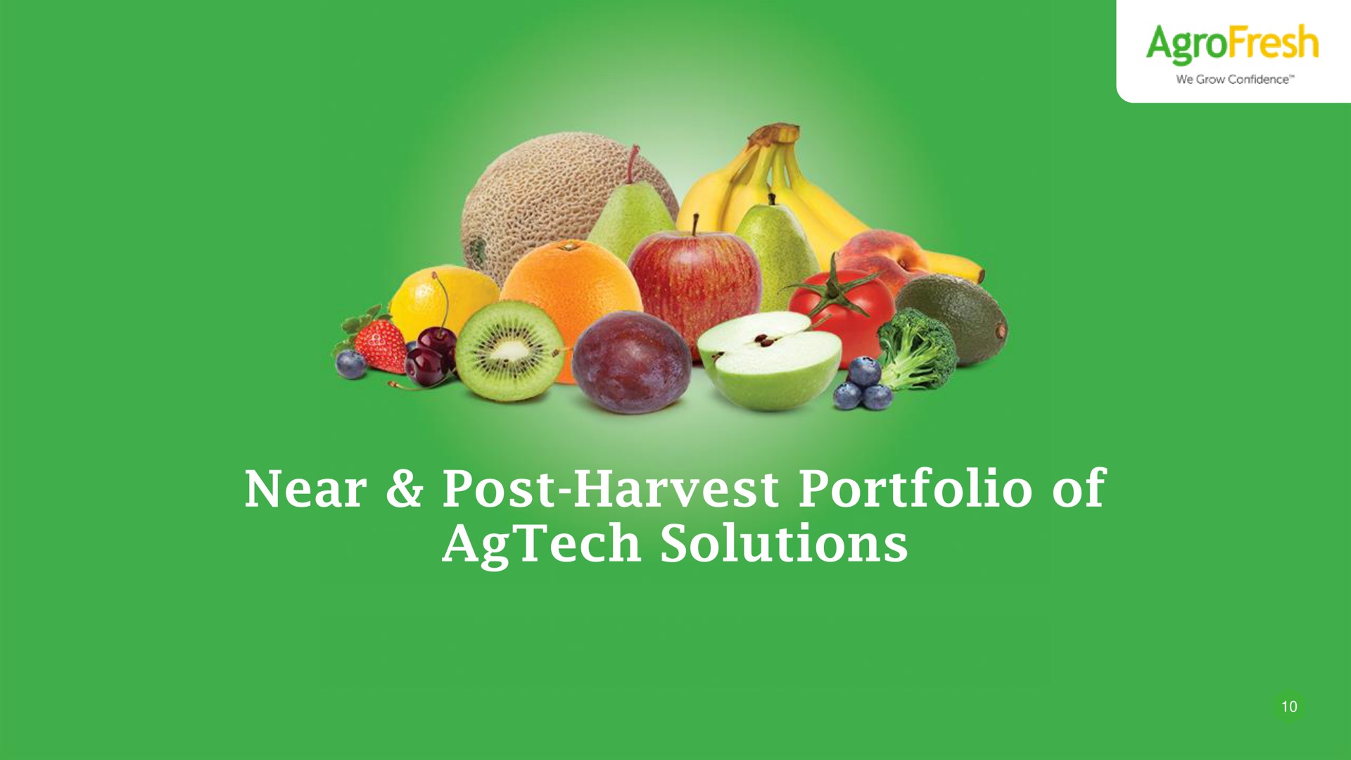 near post harvest portfolio of solutions | AgroFresh