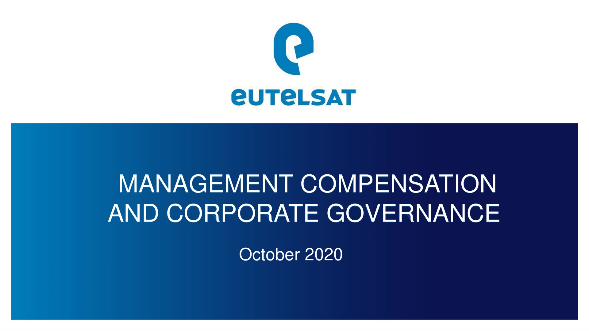 management compensation and corporate governance | Eutelsat