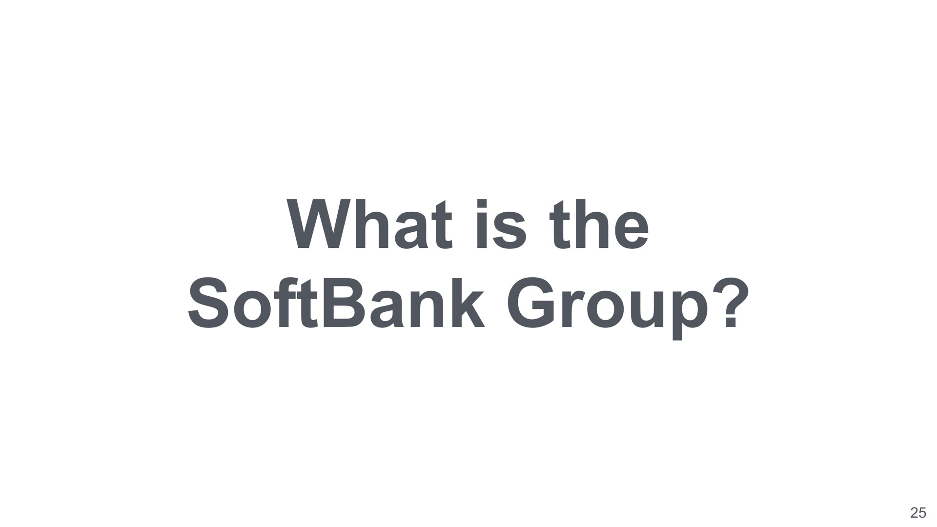 what is the group | SoftBank