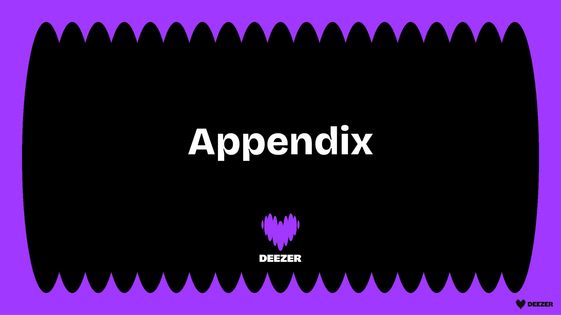 appendix | Deezer
