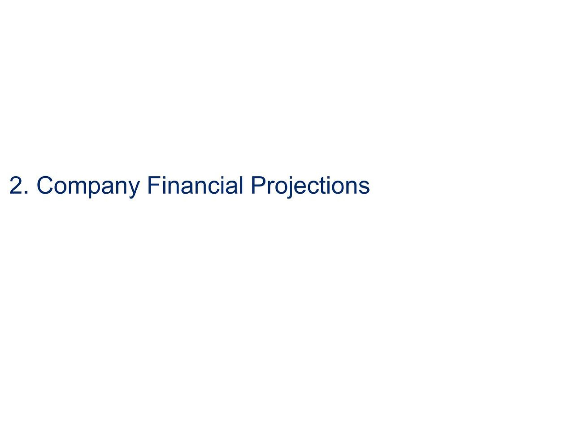 company financial projections | Citi