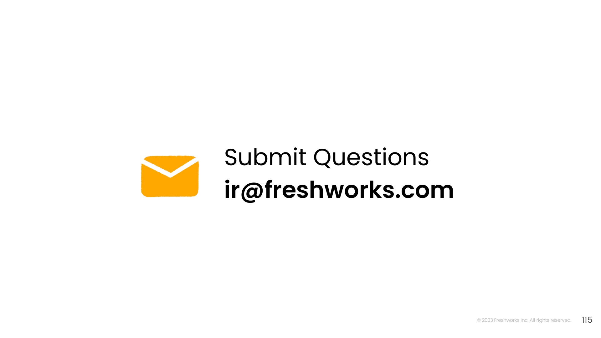 submit questions | Freshworks
