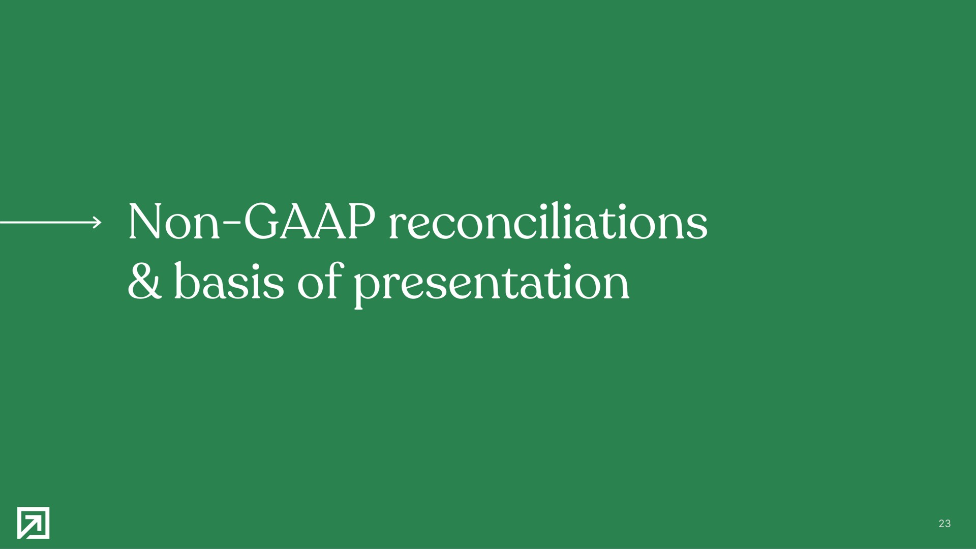 non reconciliations basis of presentation | Definitive Healthcare