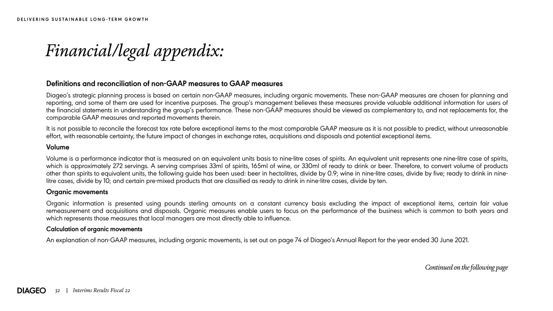 appendix | Diageo