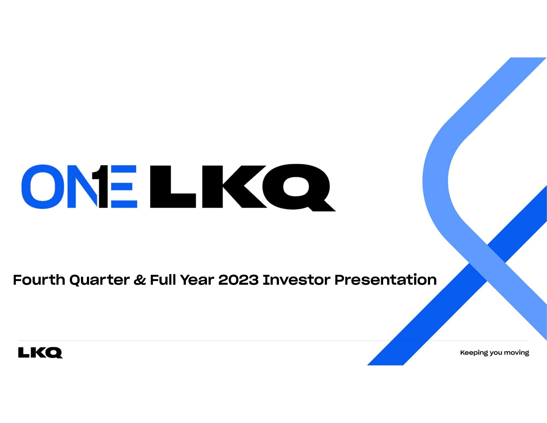 fourth quarter full year investor presentation on | LKQ