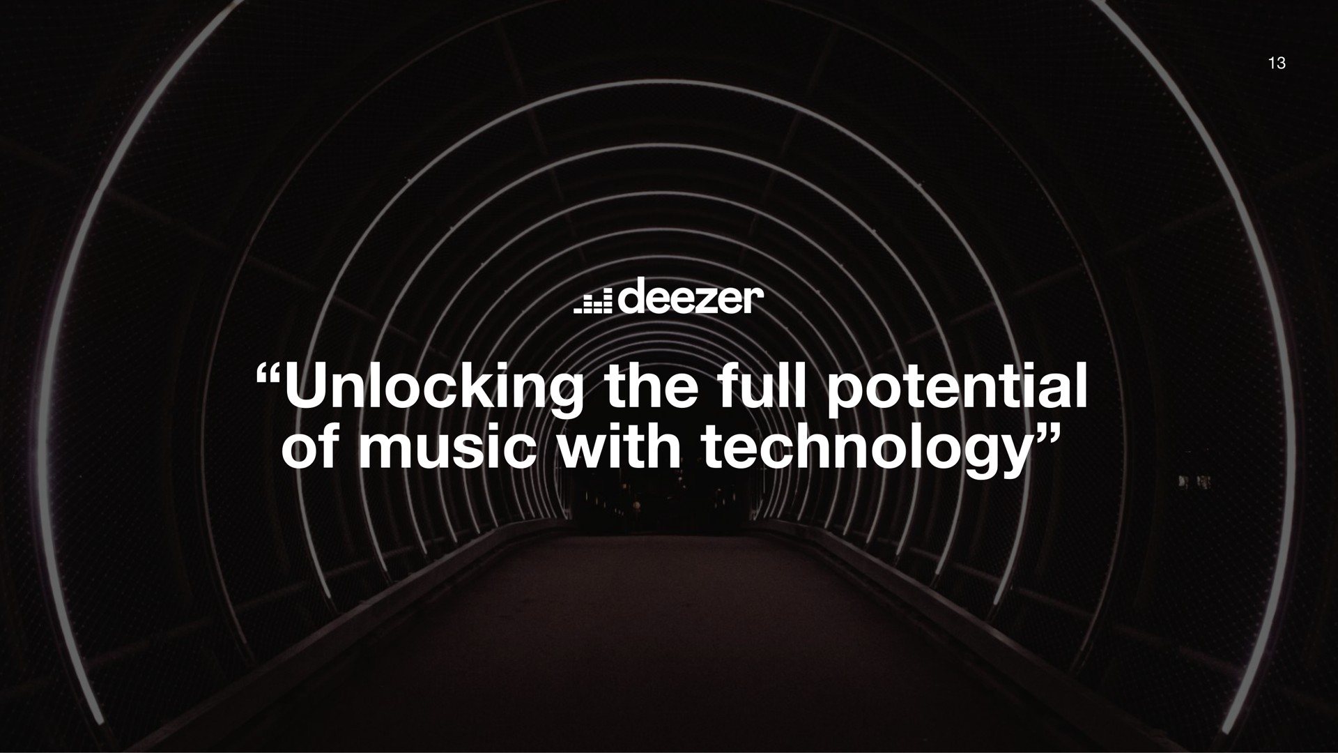 full page picture to be con by copyright global brand studio brand unlocking the full potential of music with technology | Deezer