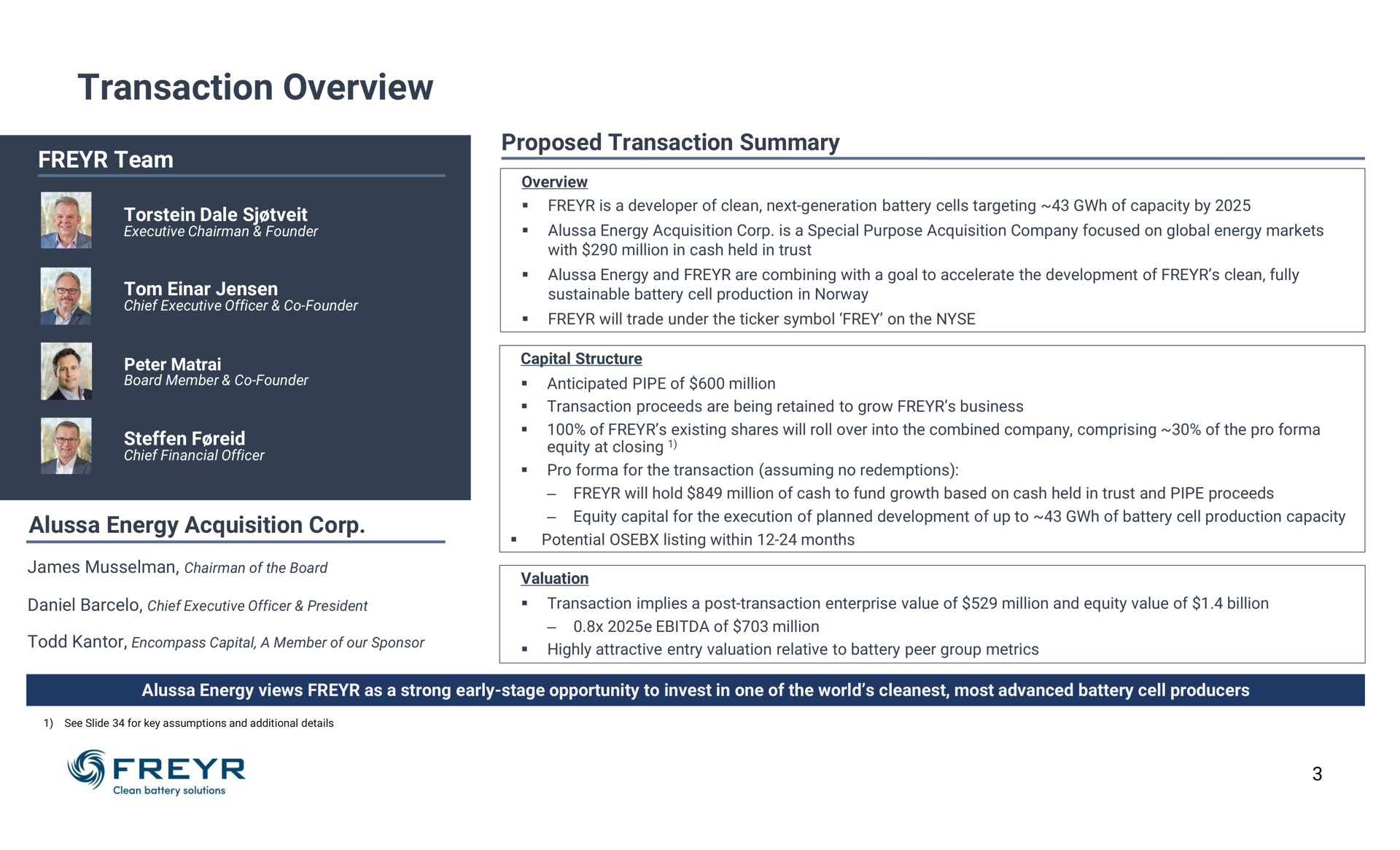 transaction overview | Freyr