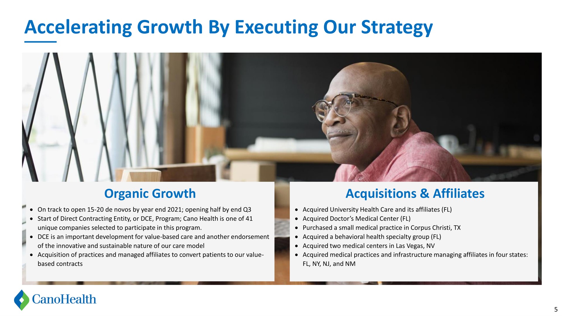 accelerating growth by executing our strategy i | Cano Health