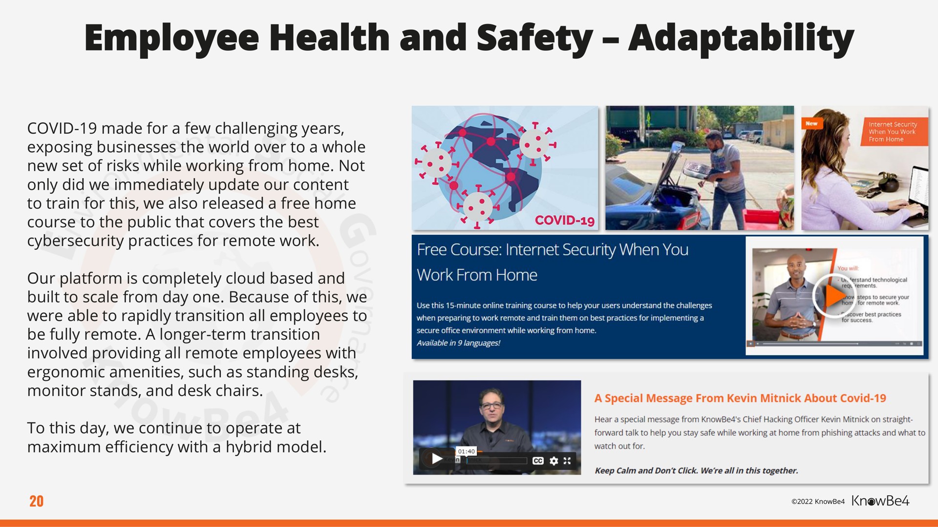 employee health and safety adaptability | KnowBe4
