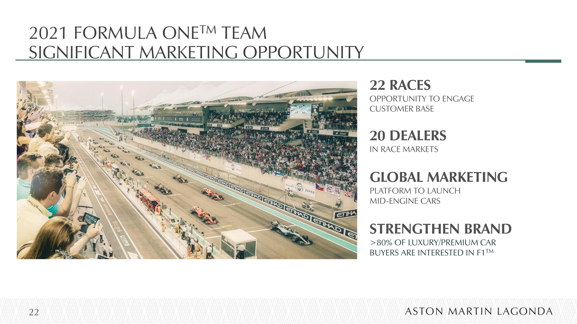 formula team significant marketing opportunity one | Aston Martin Lagonda