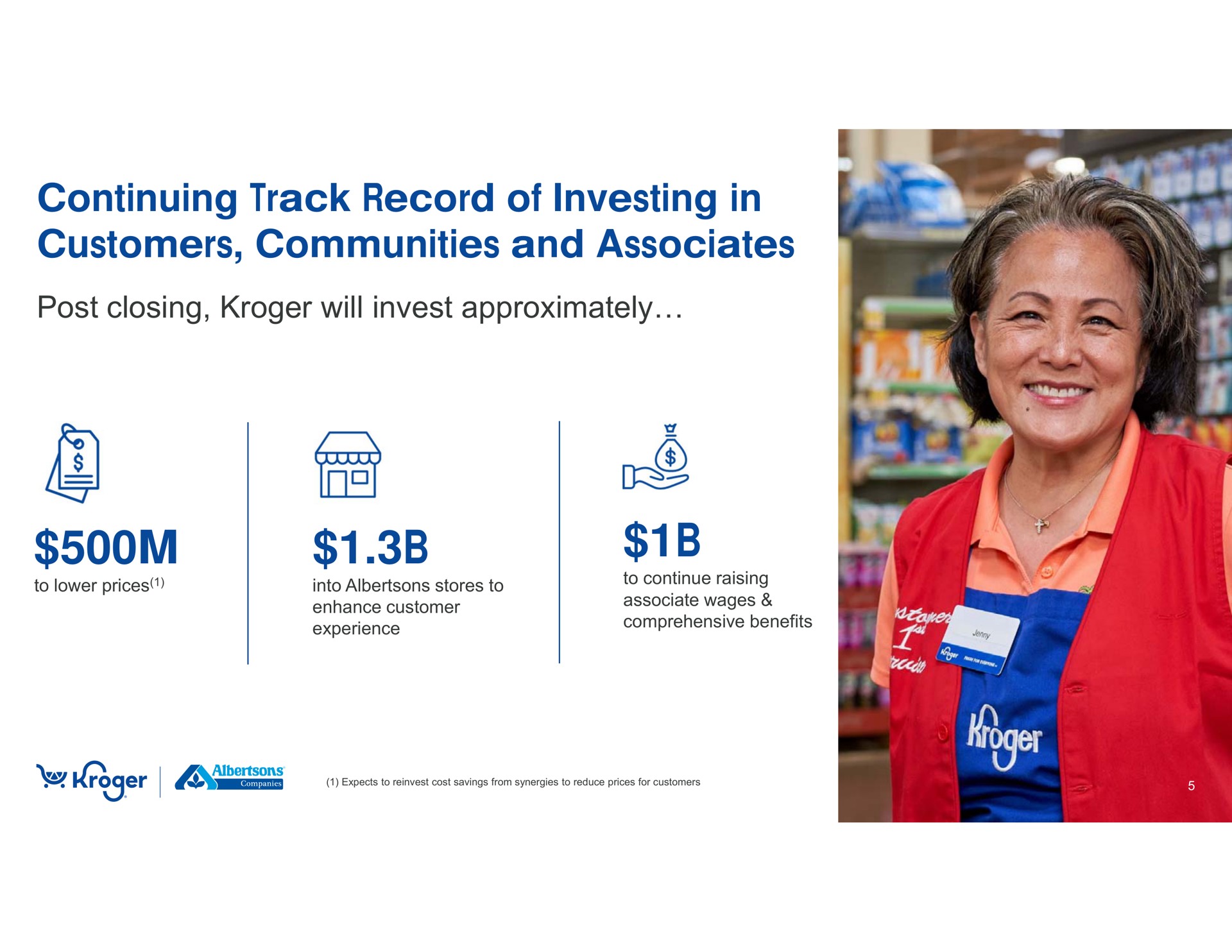 continuing track record of investing in customers communities and associates | Kroger