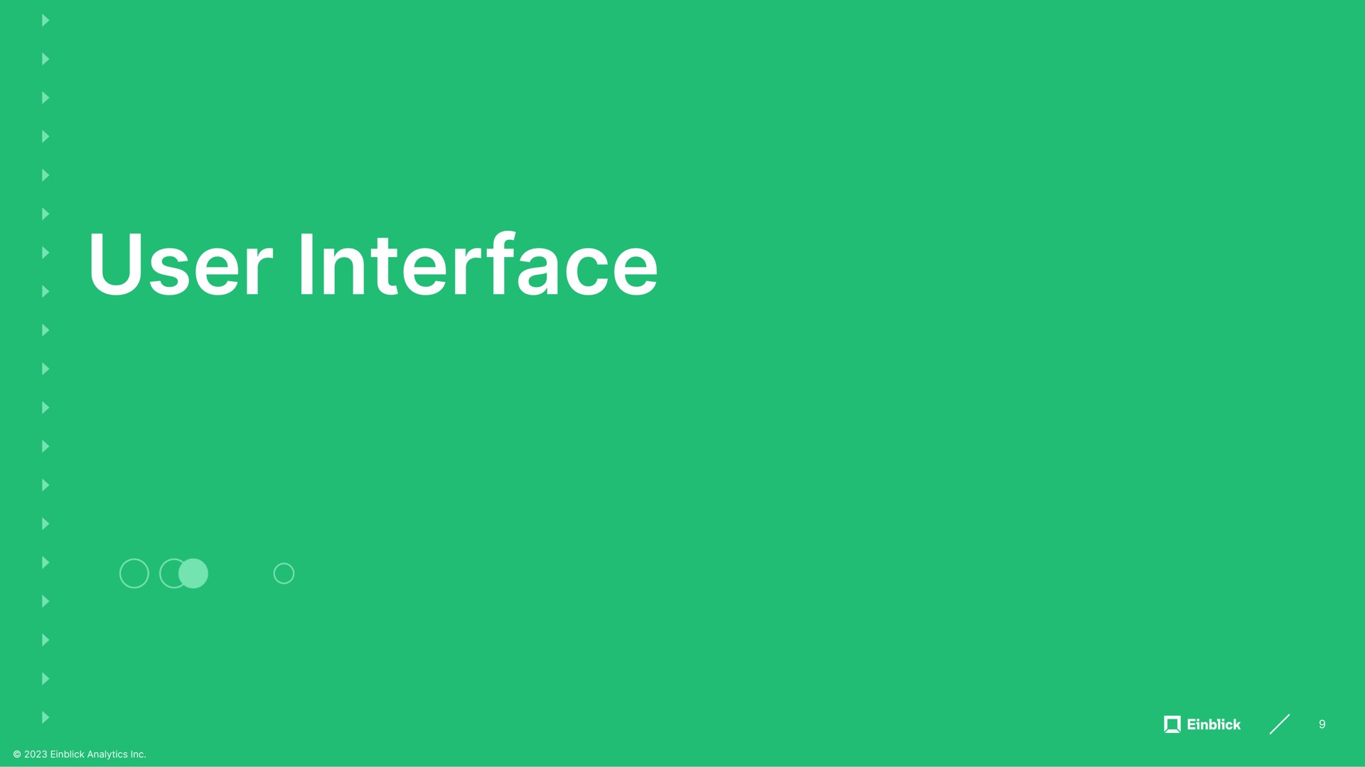 user interface | Einblick