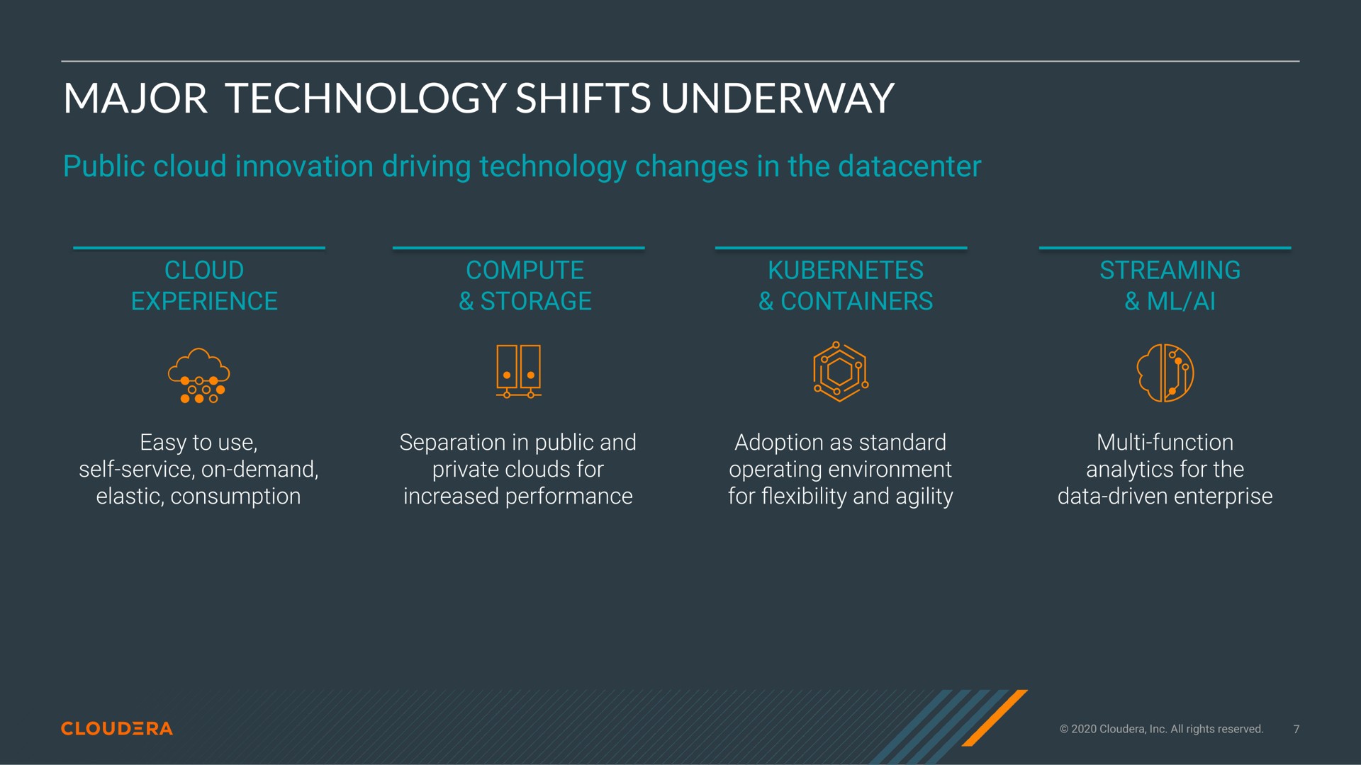 major technology shifts underway be a | Cloudera