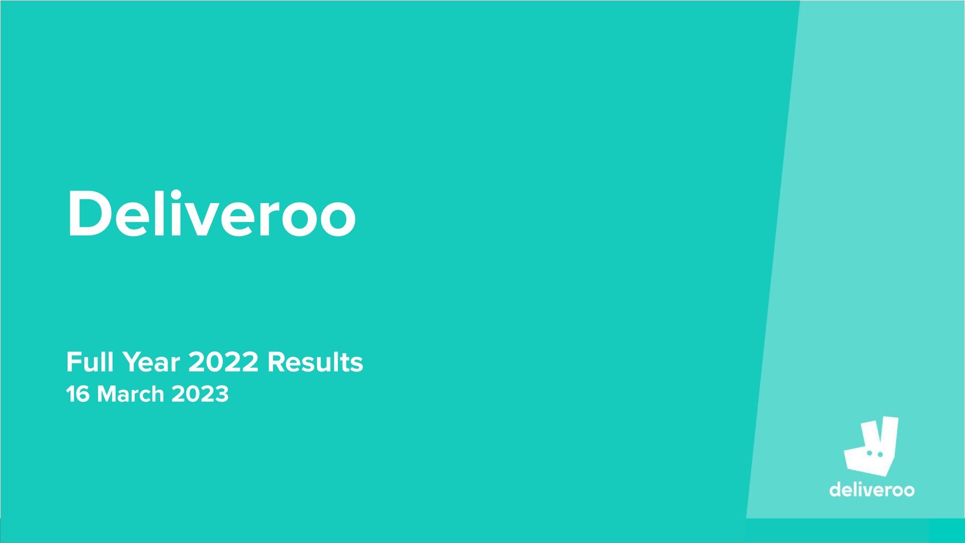 full year results march | Deliveroo