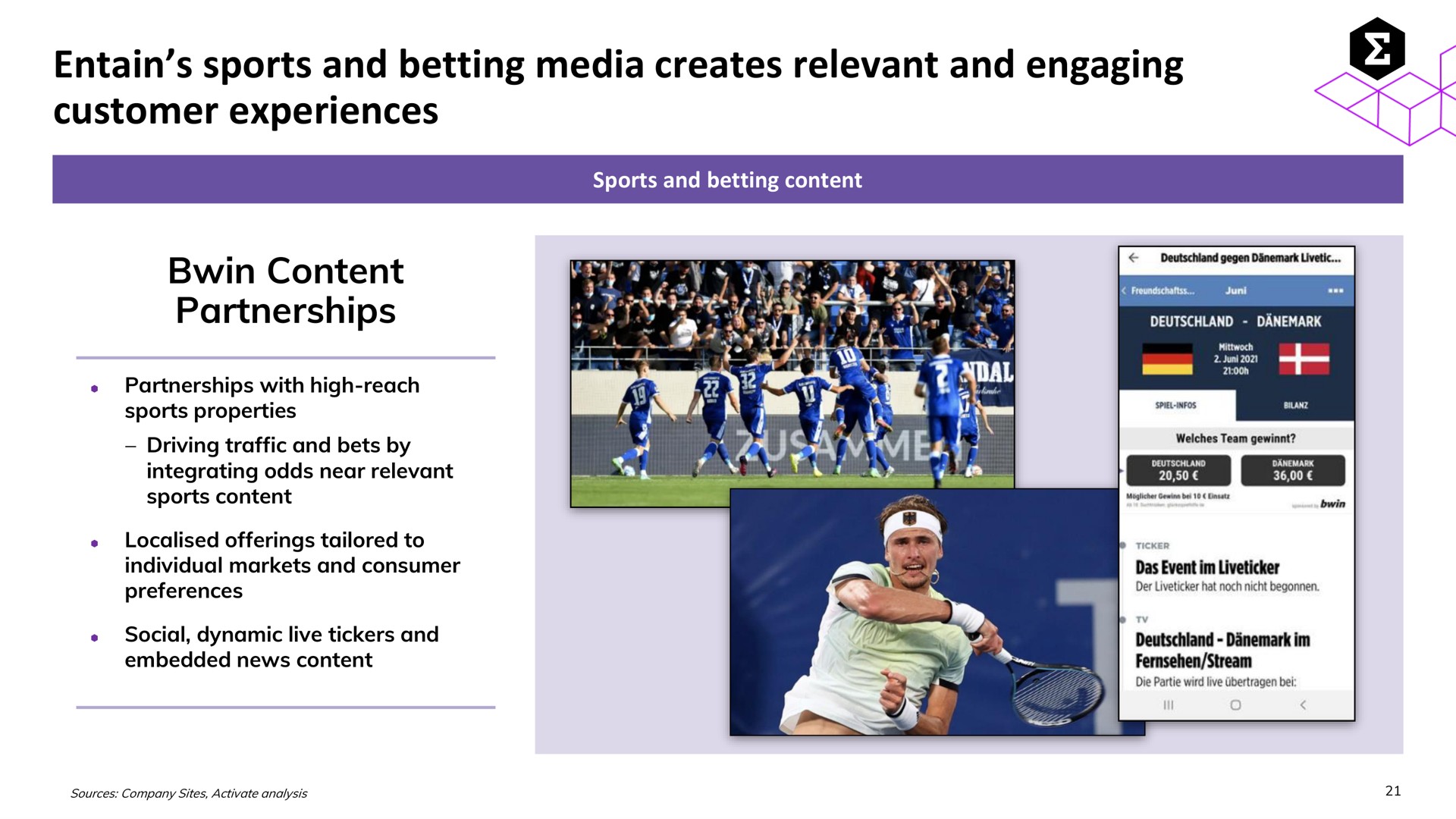 sports and betting media creates relevant and engaging customer experiences | Entain Group