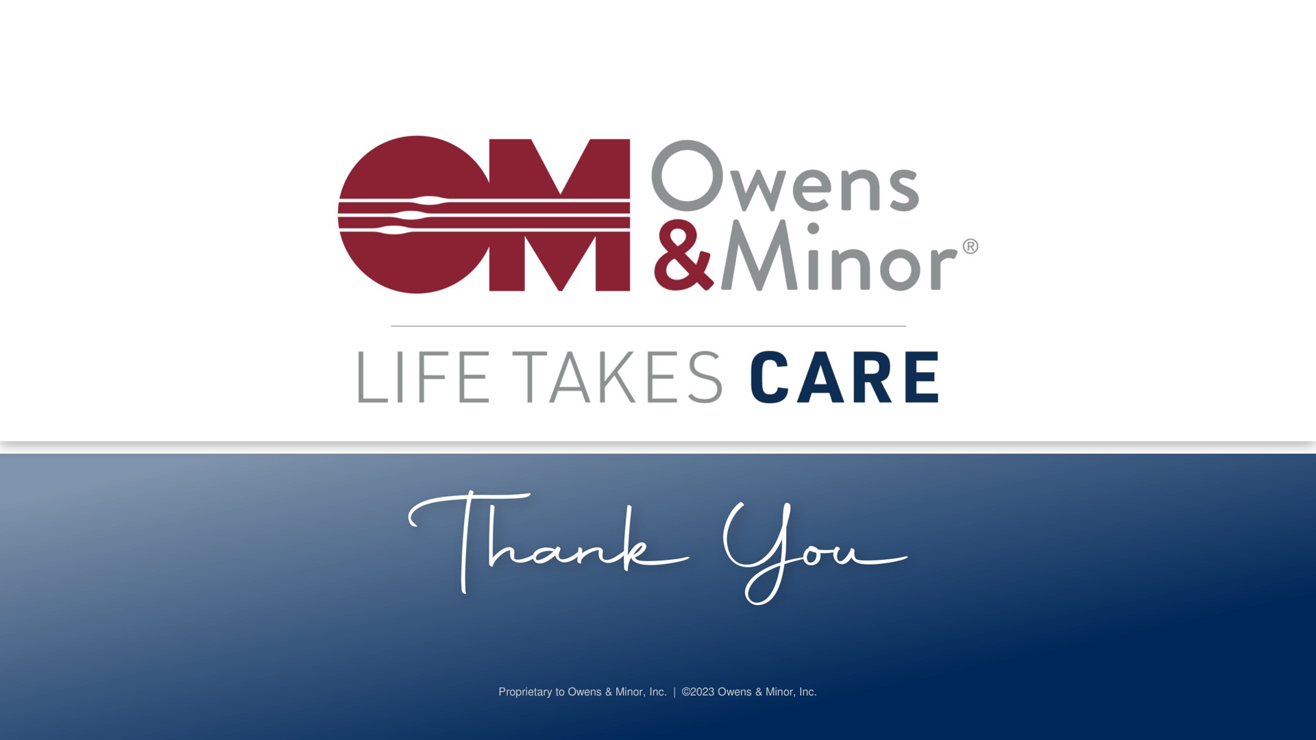 a minor life takes care | Owens&Minor