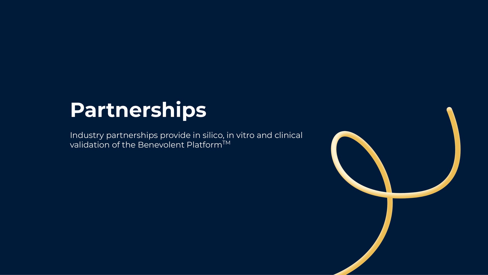partnerships industry partnerships provide in silico in and clinical validation of the benevolent | BenevolentAI