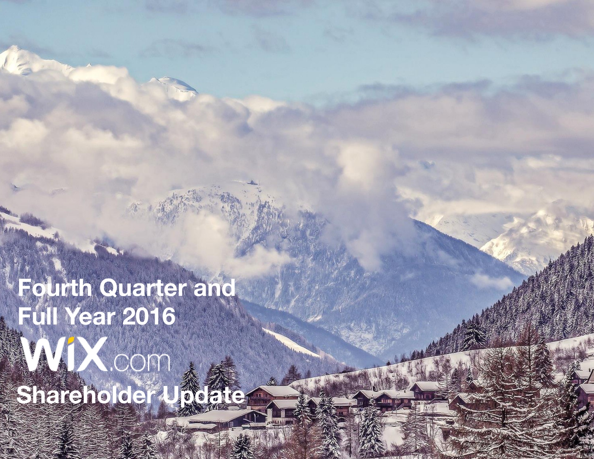 fourth quarter and full year shareholder update | Wix