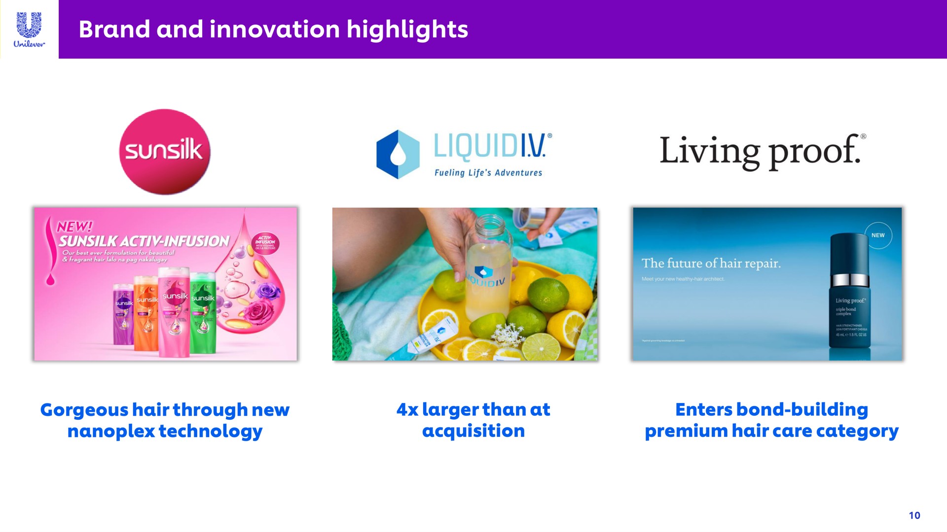 brand and innovation highlights a living proof infusion | Unilever