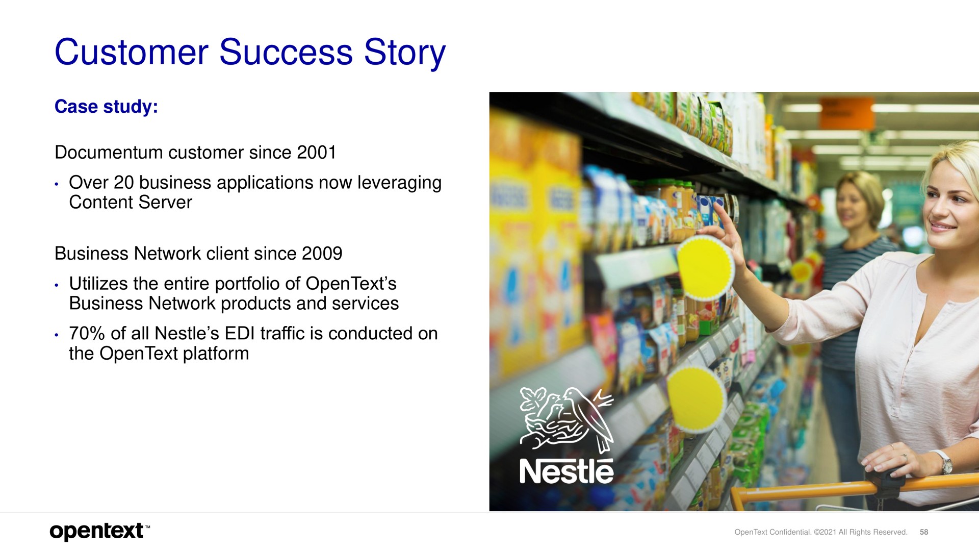 customer success story nets | OpenText