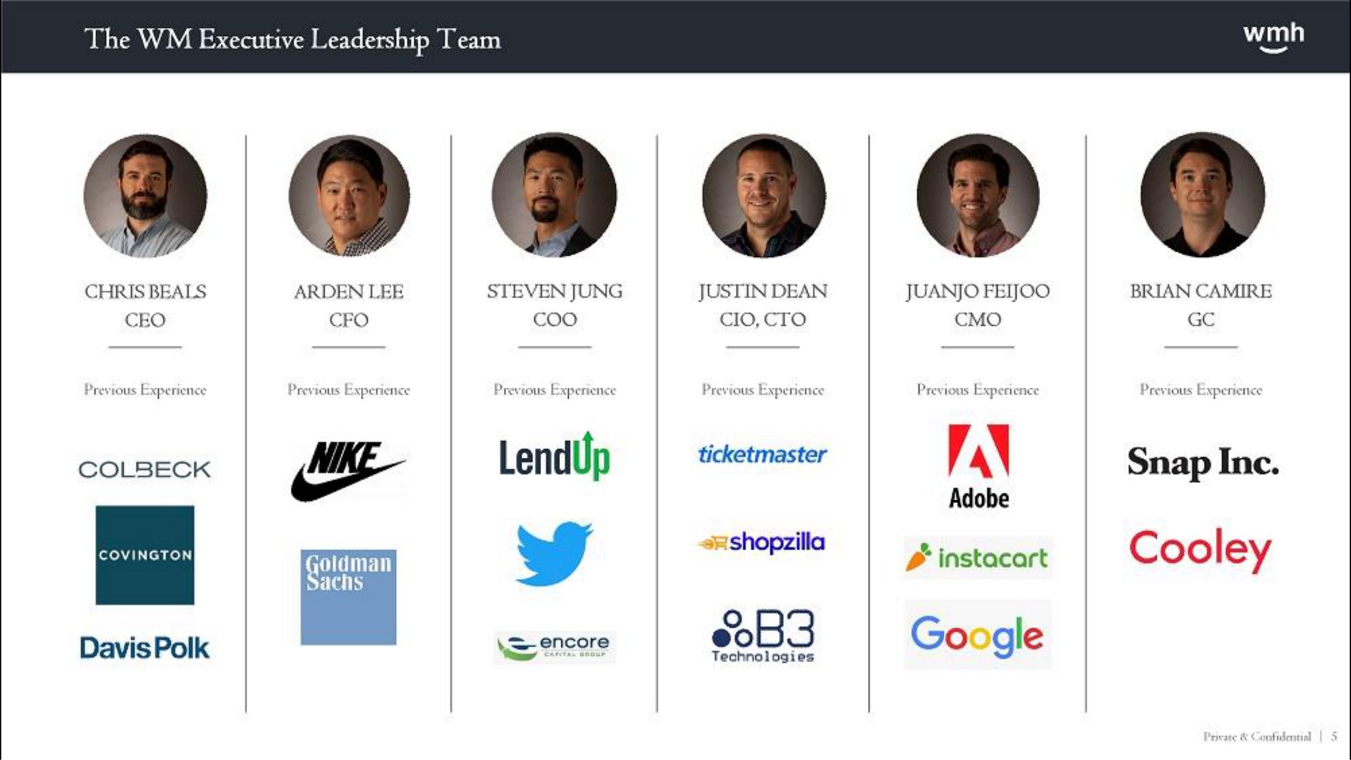 the executive leadership team steven coo polk a adobe | WM Holding