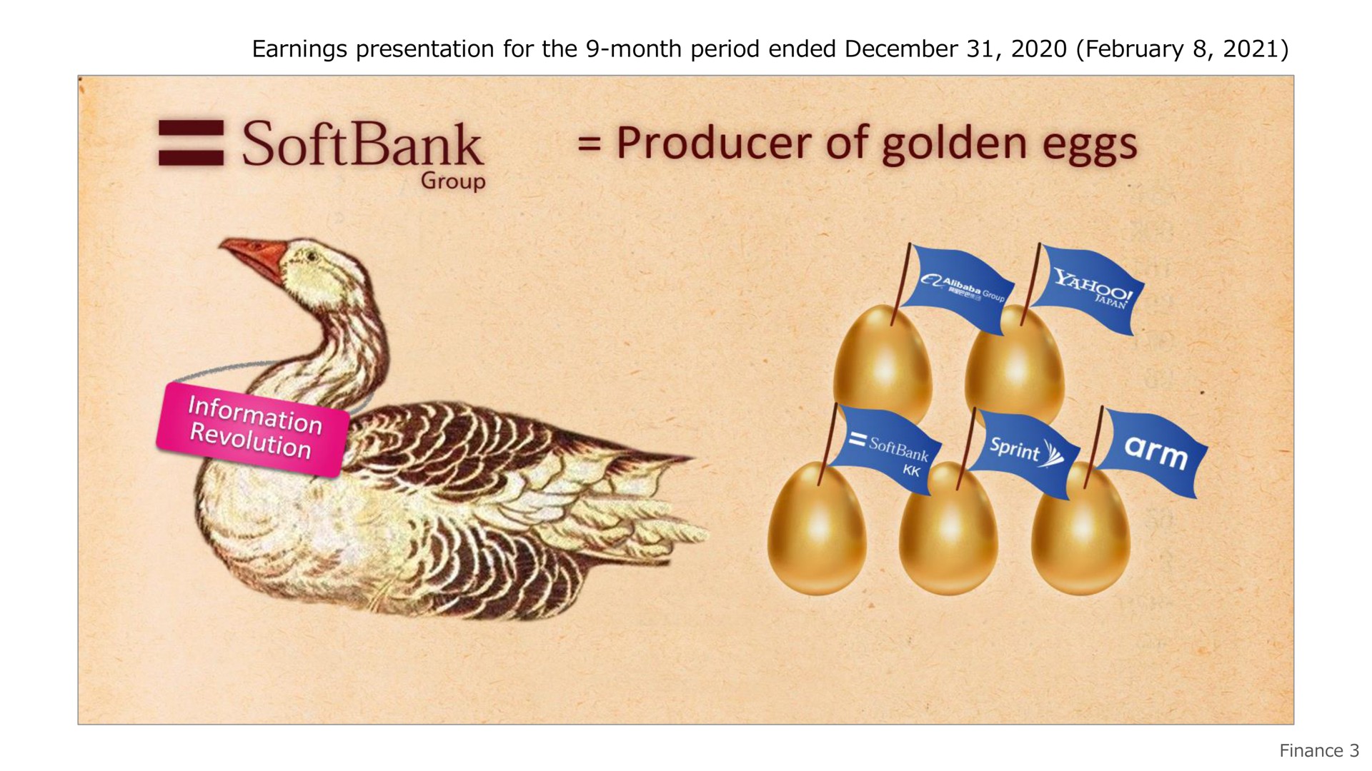 producer of golden eggs | SoftBank