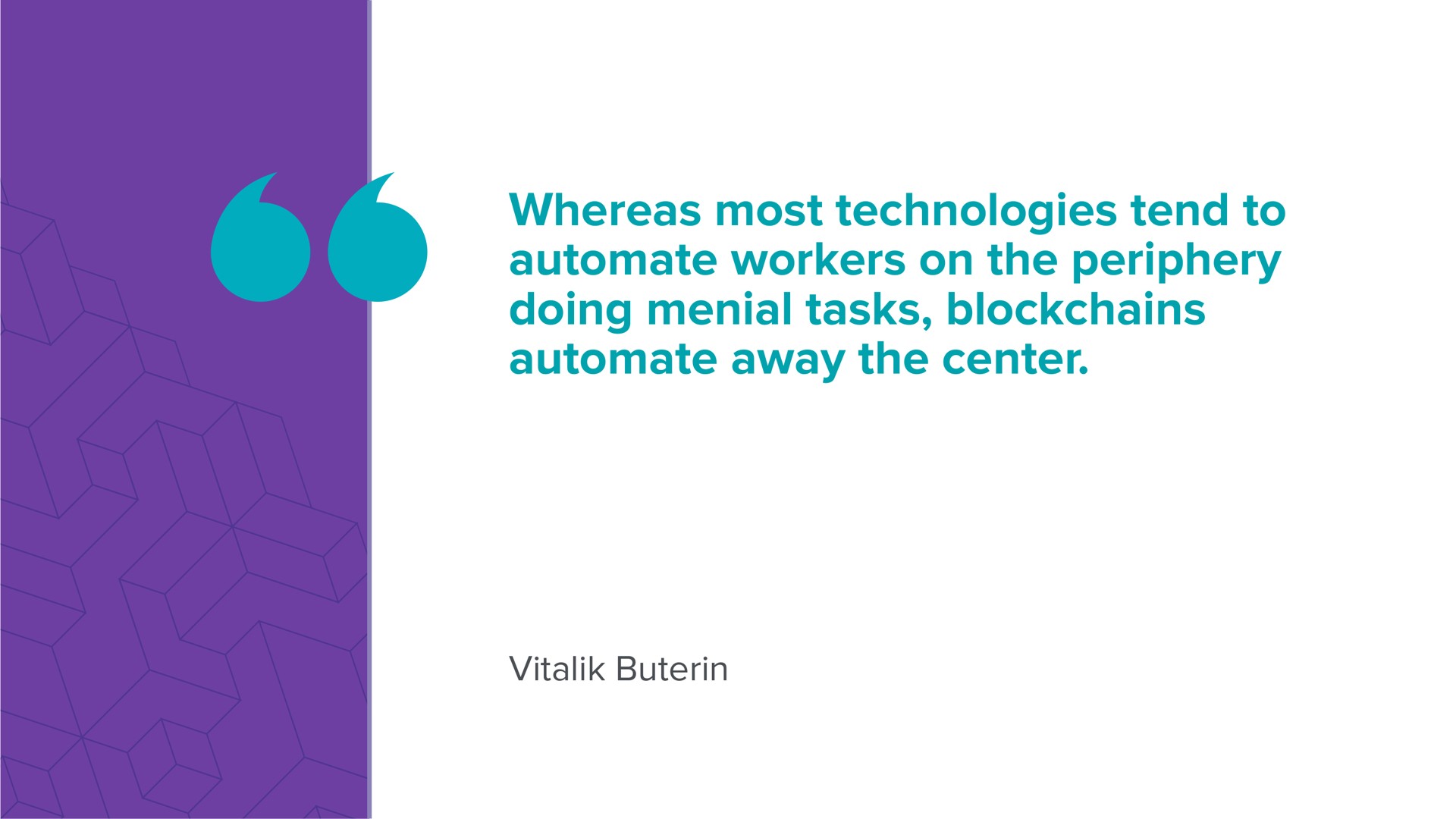 whereas most technologies tend to workers on the periphery doing menial tasks away the center | a16z