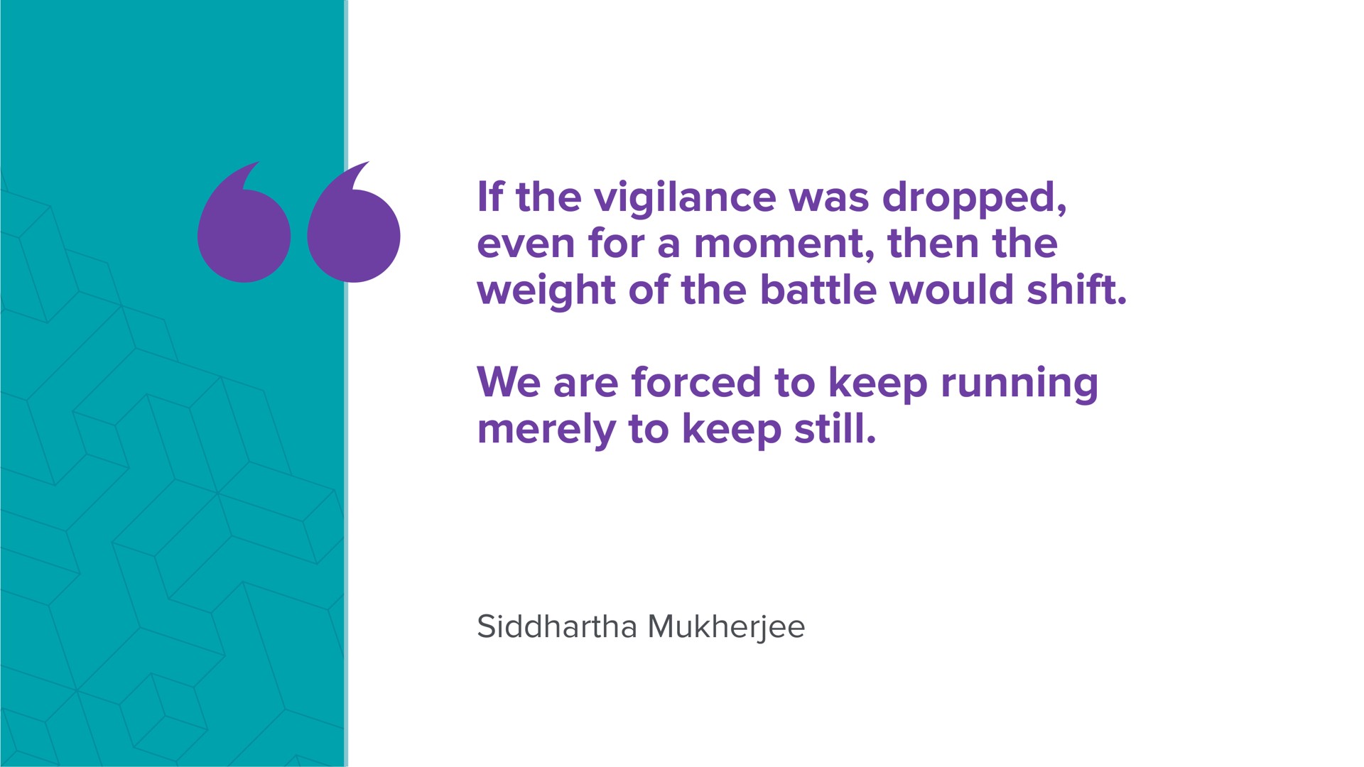 if the vigilance was dropped even for a moment then the weight of the battle would shift we are forced to keep running merely to keep still | a16z