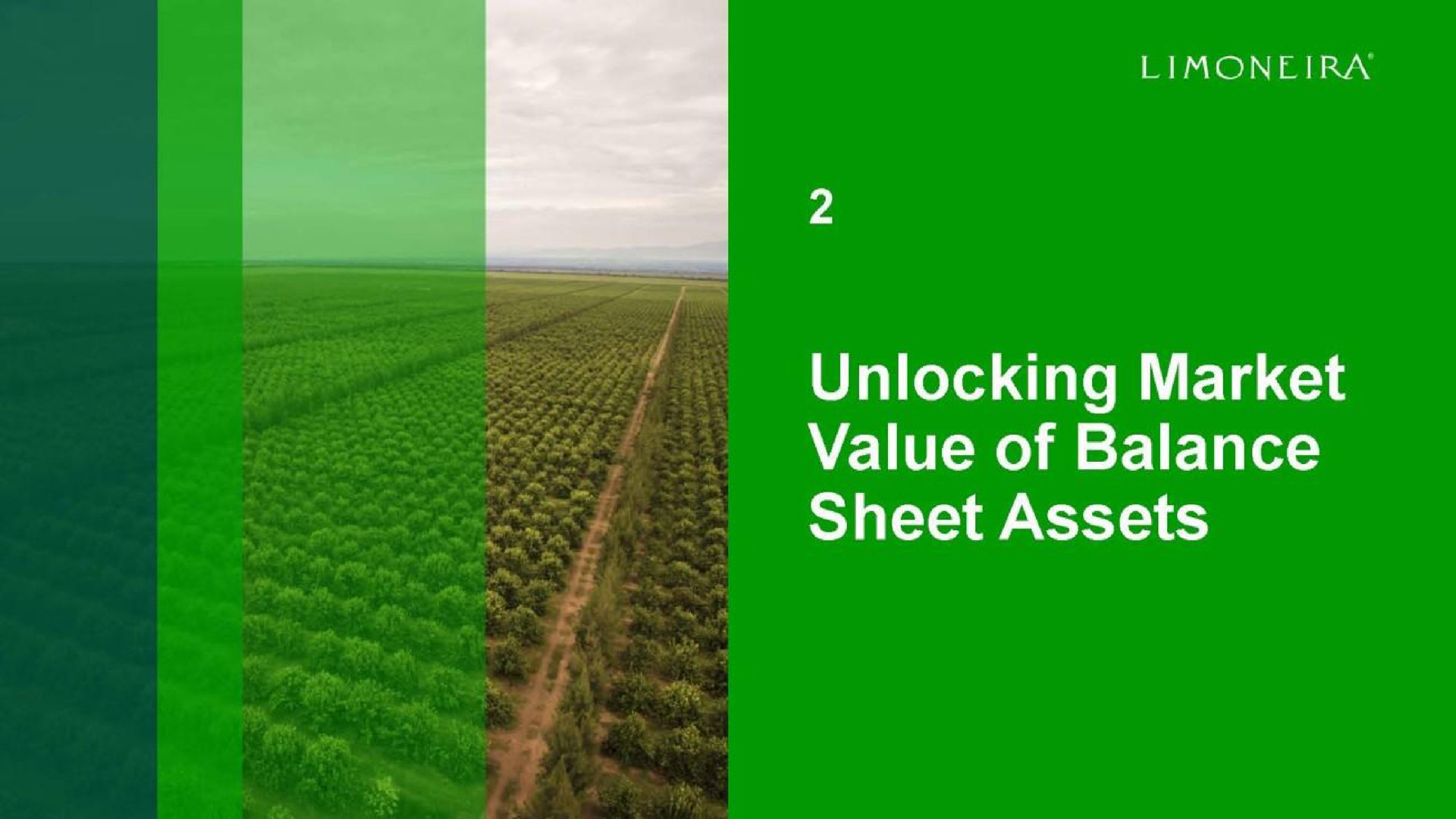unlocking market value of balance sheet assets | Limoneira