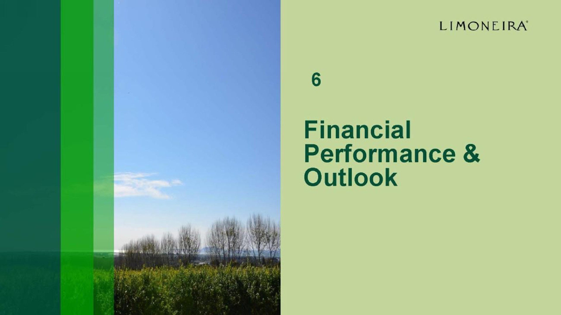 financial performance outlook | Limoneira