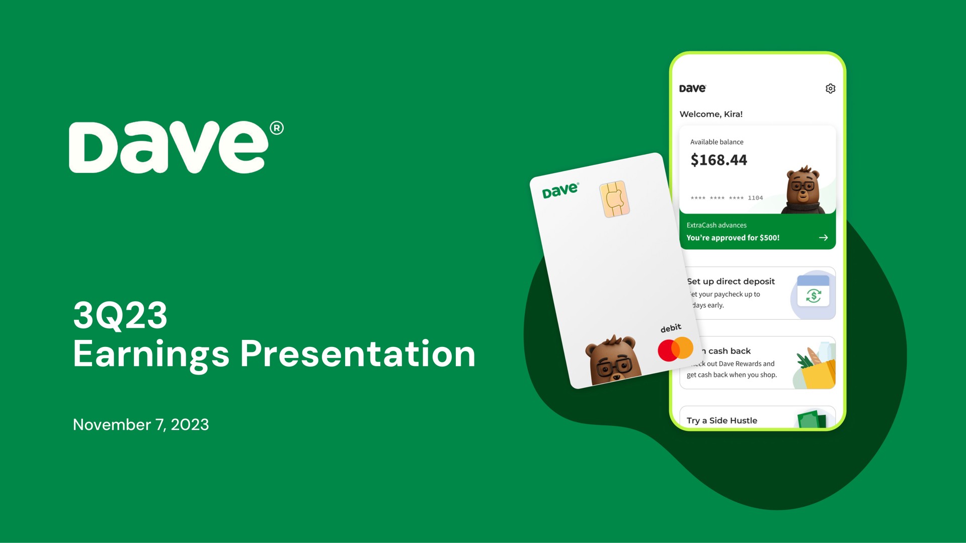 earnings presentation ere | Dave