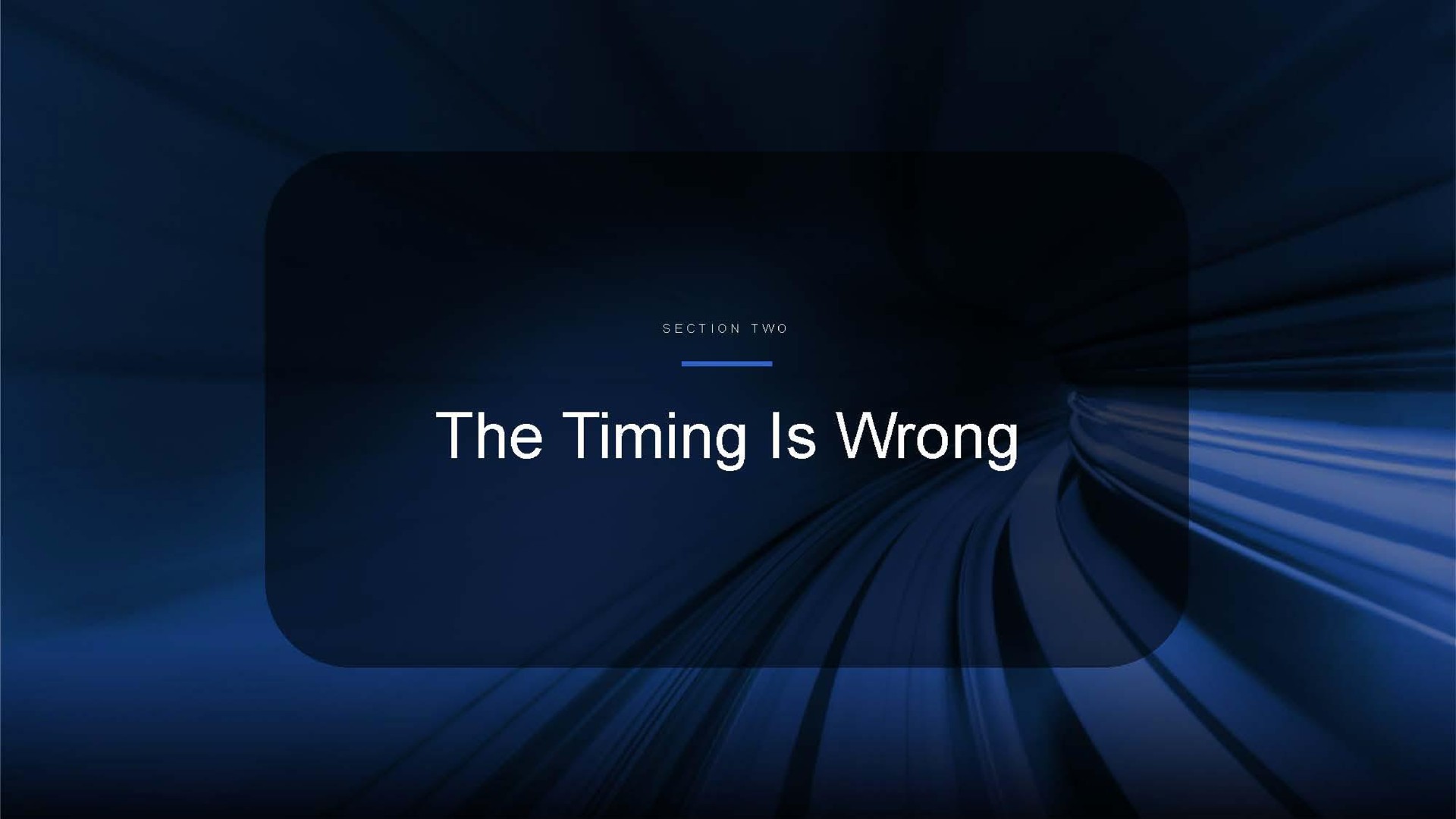 the timing is wrong | Altair US LLC