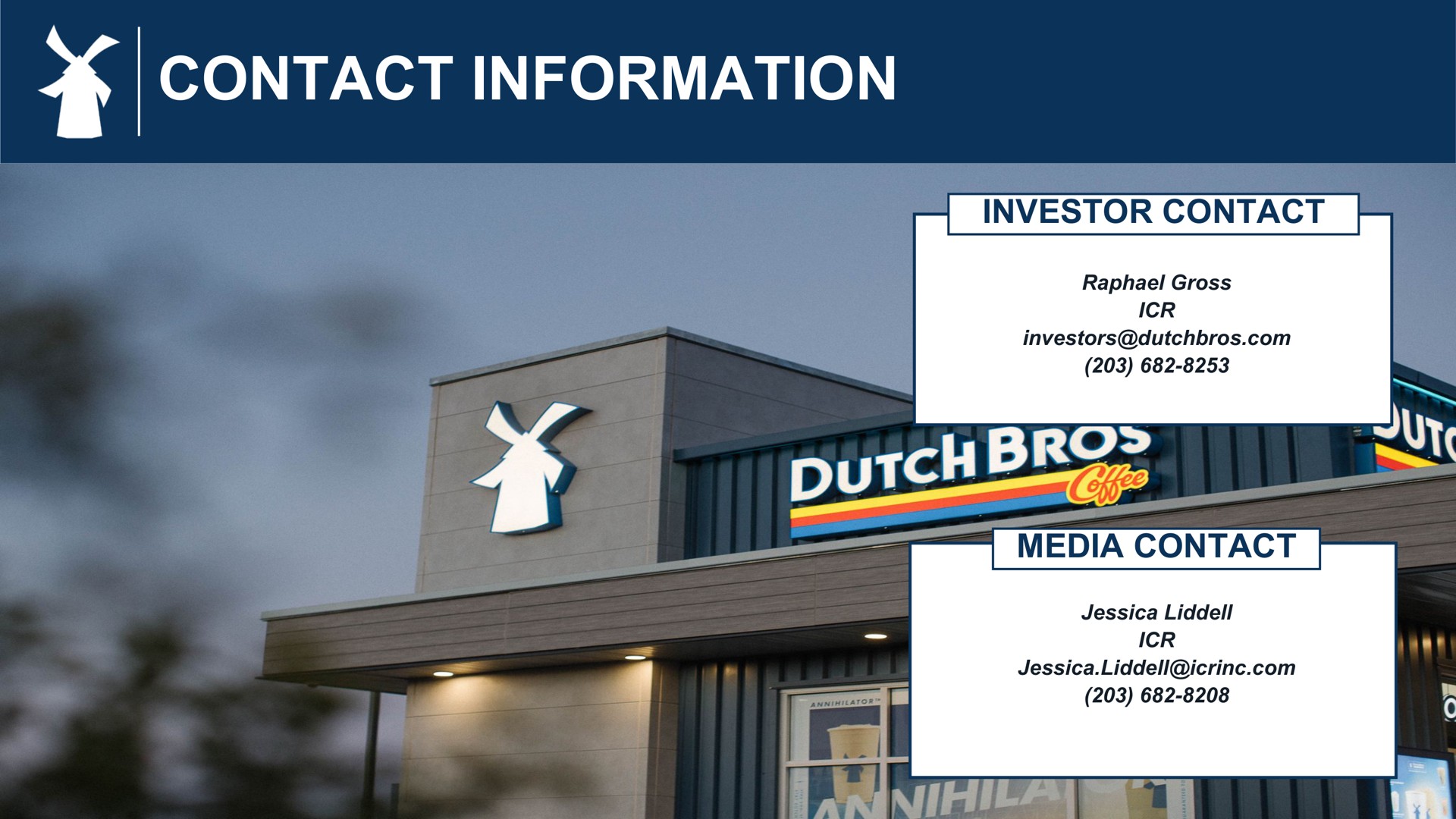 contact information ose i ces | Dutch Bros