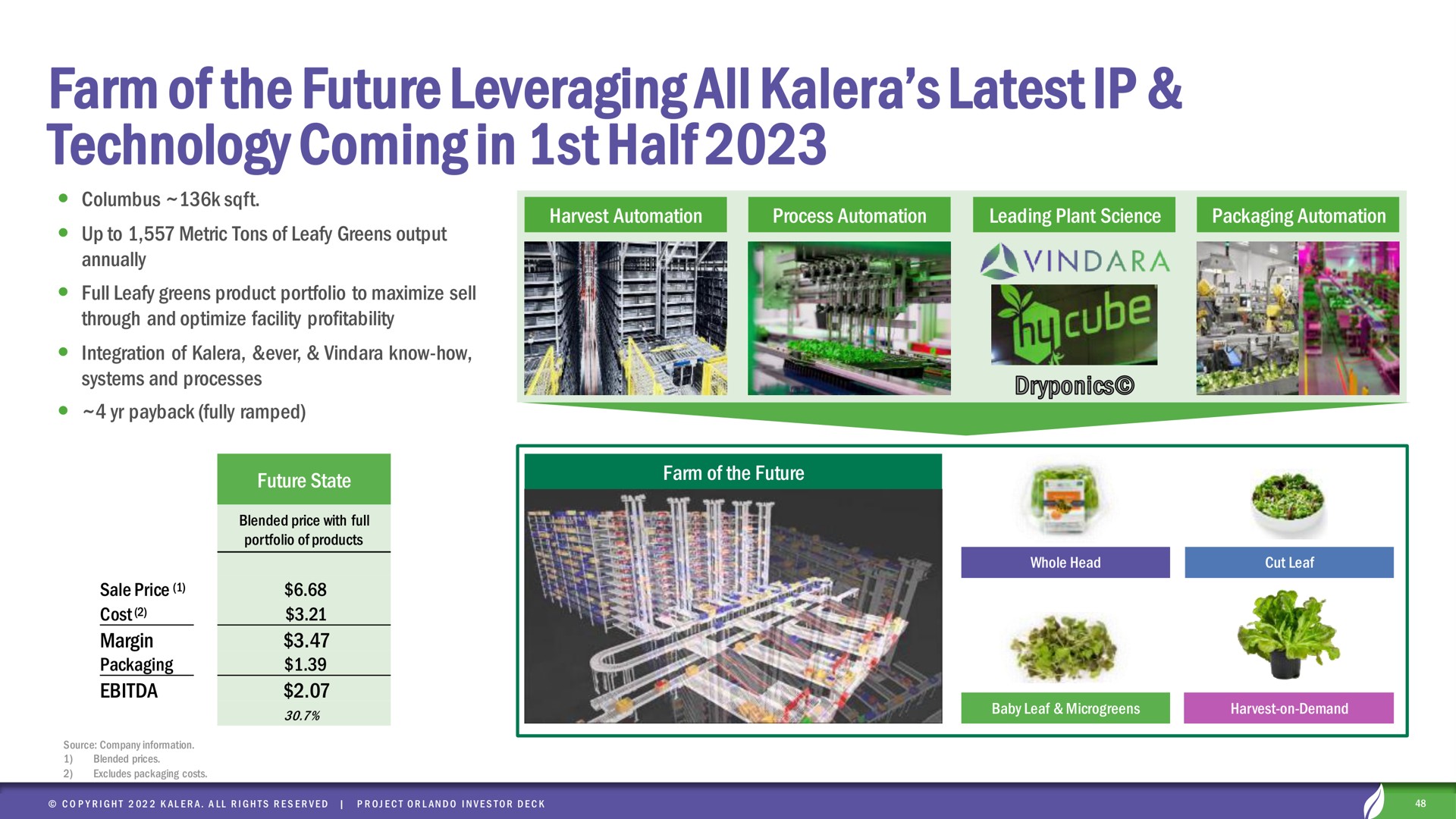 farm of the future leveraging all latest technology coming in half | Kalera