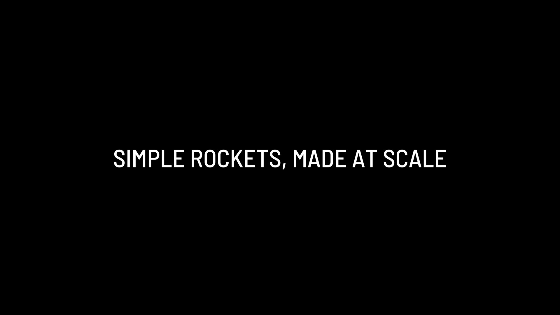 simple rockets made at scale | Astra