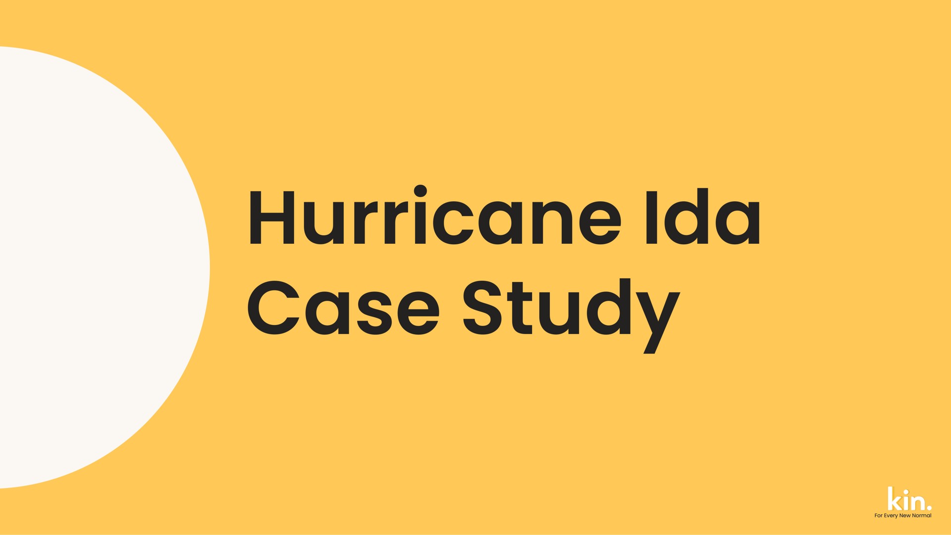 hurricane case study | Kin