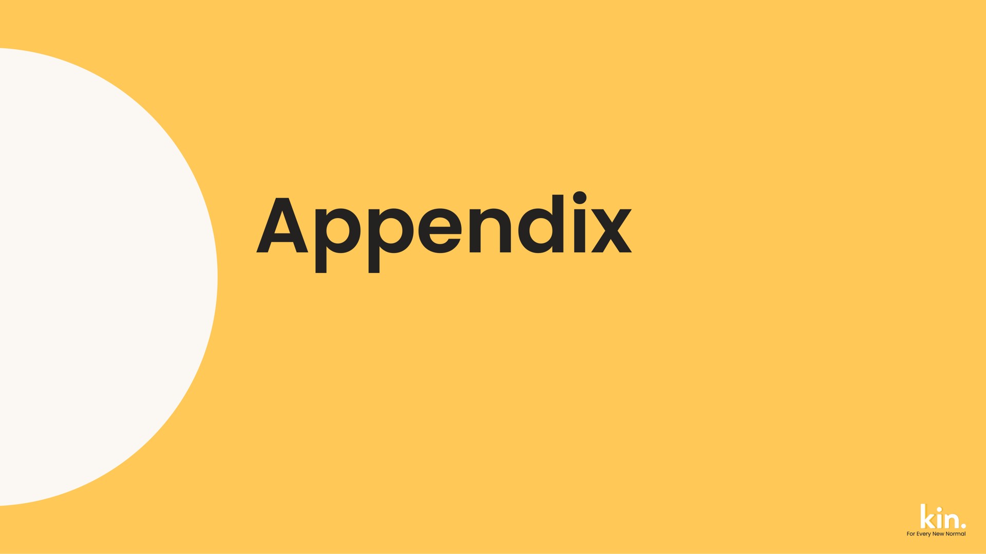 appendix | Kin