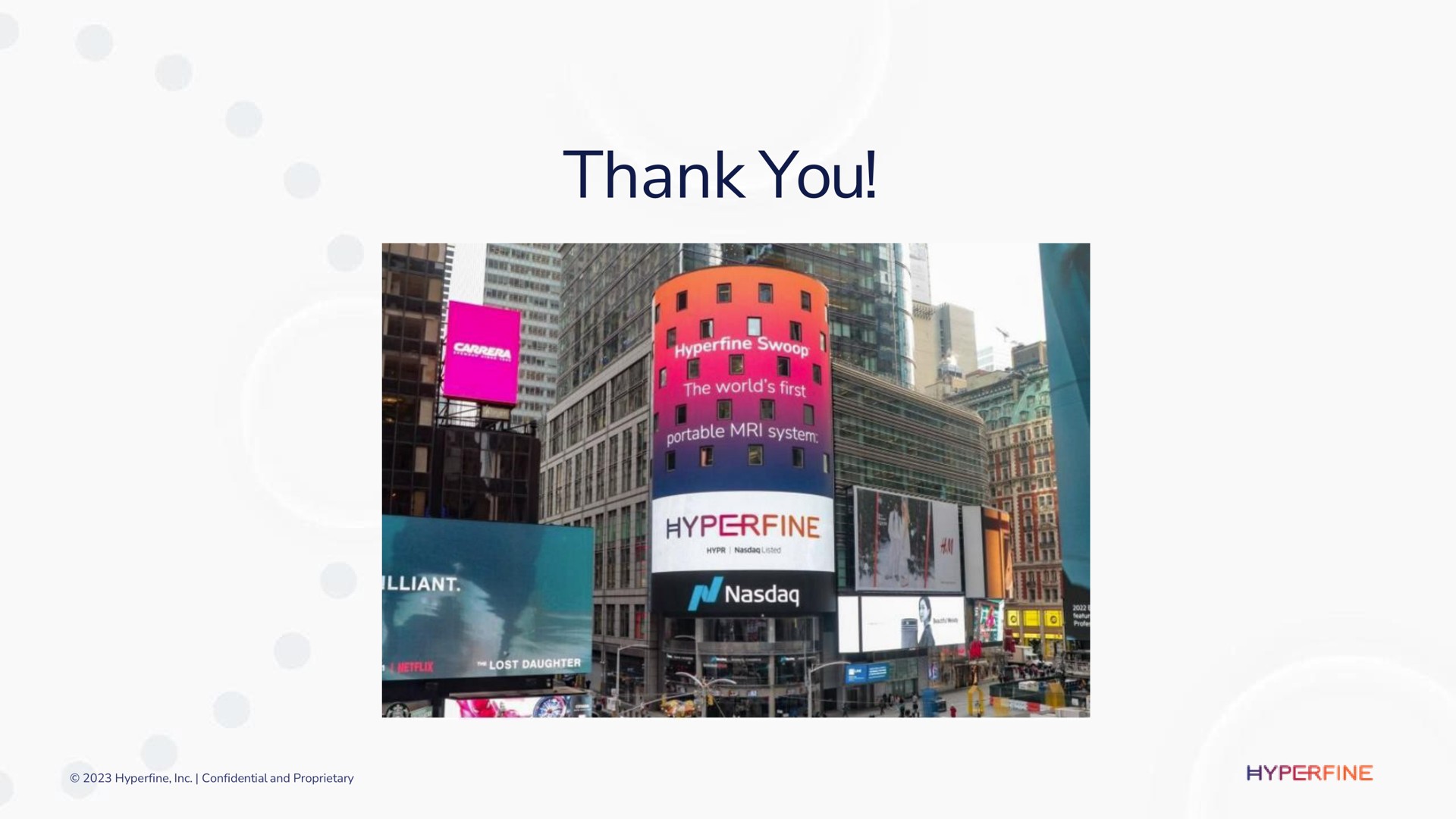 thank you | Hyperfine