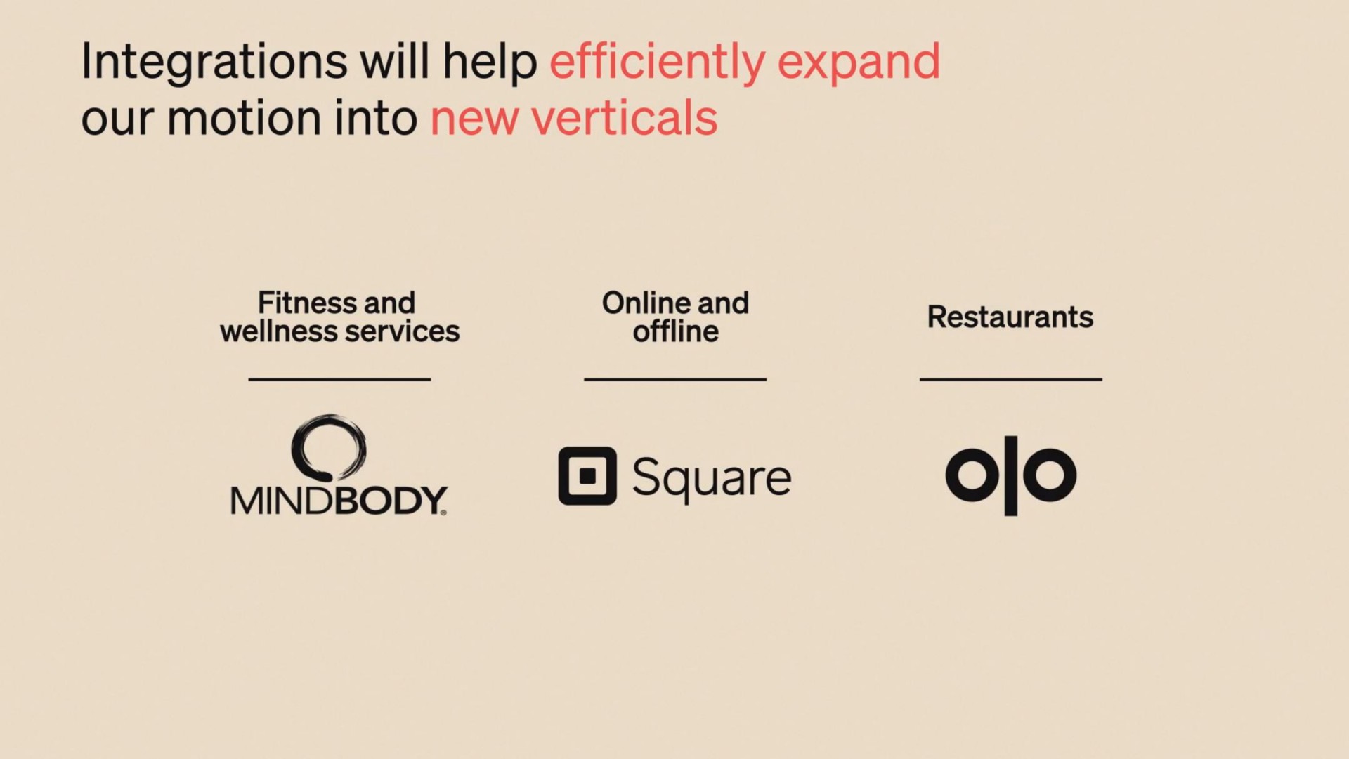 integrations will help efficiently expand our motion into new verticals fitness and wellness services and restaurants mean square | Klaviyo