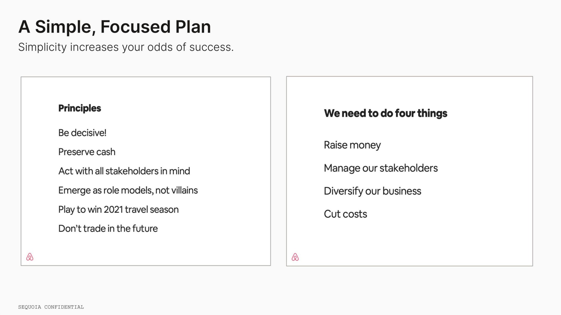 a simple focused plan | Sequoia Capital