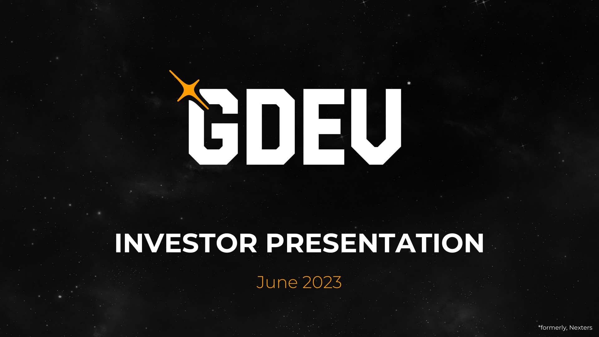 investor presentation june | Nexters
