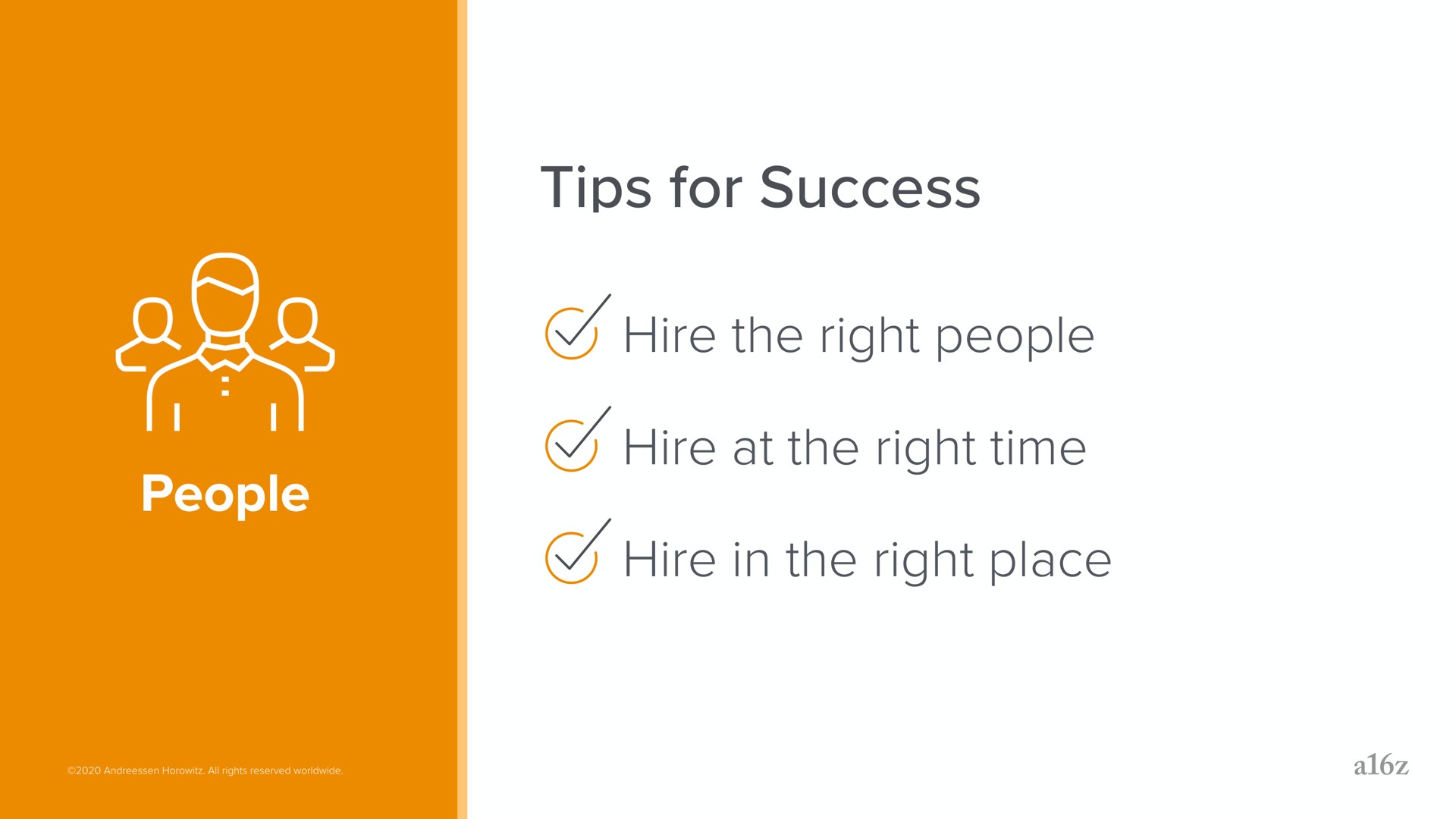 tips for success | a16z