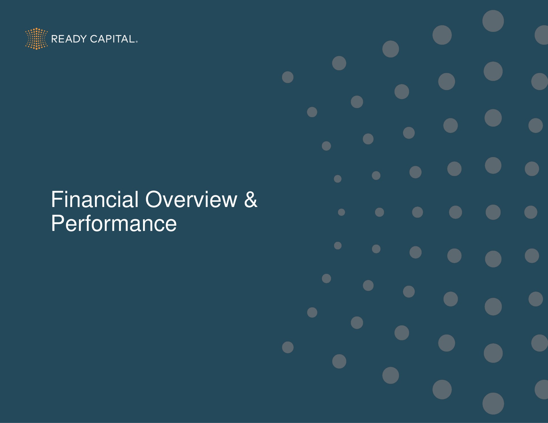 financial overview performance | Ready Capital