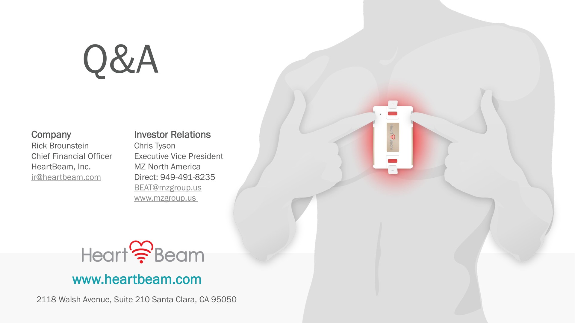 a company investor relations heart beam | HeartBeam