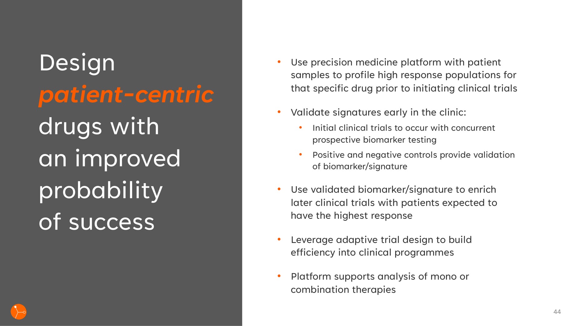 design patient centric drugs with an improved probability of success | Exscientia