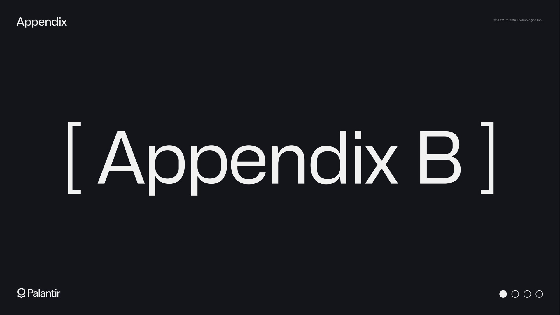 appendix appendix | Palantir