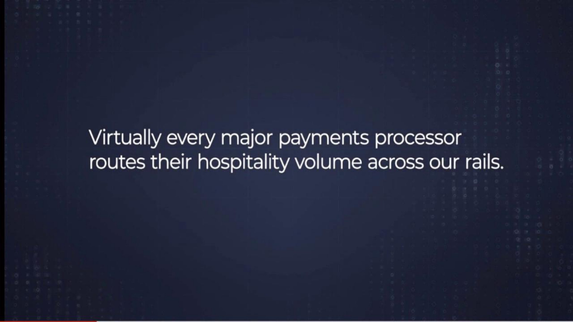 virtually every major payments processor routes their hospitality volume across our rails | Shift4