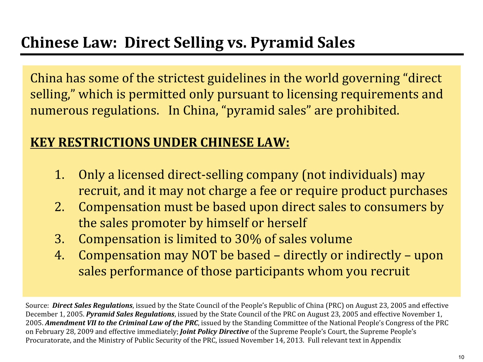 law direct selling pyramid sales | Pershing Square
