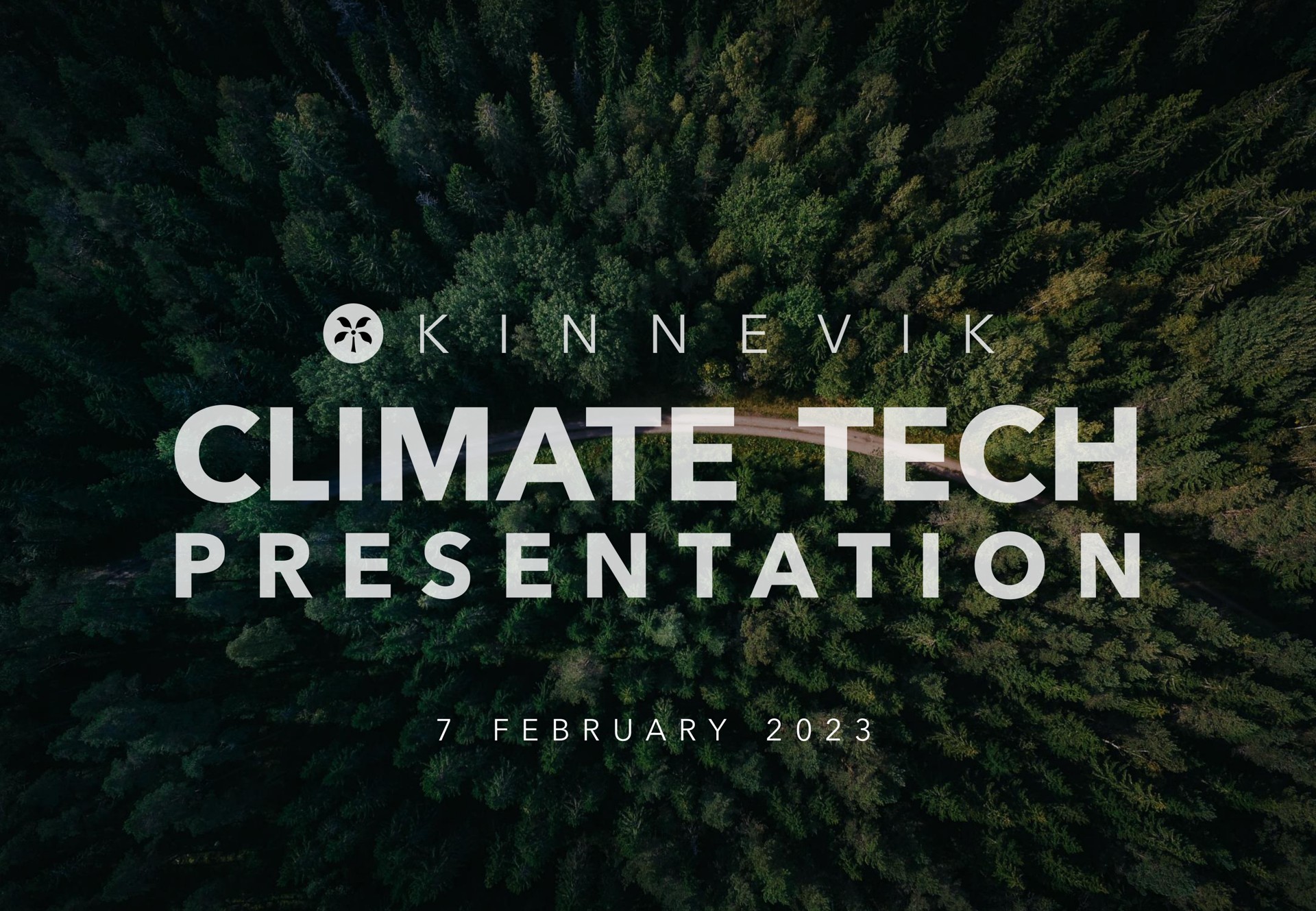 a climate tech presentation | Kinnevik