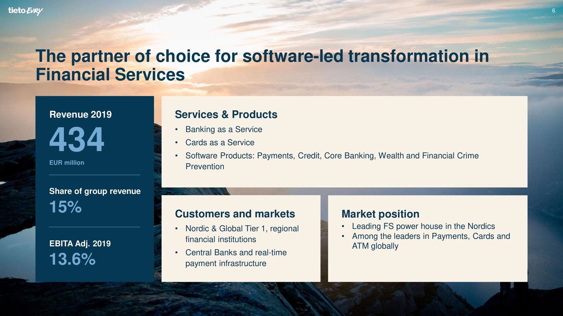 the partner of choice for led transformation in financial services | Tietoevry